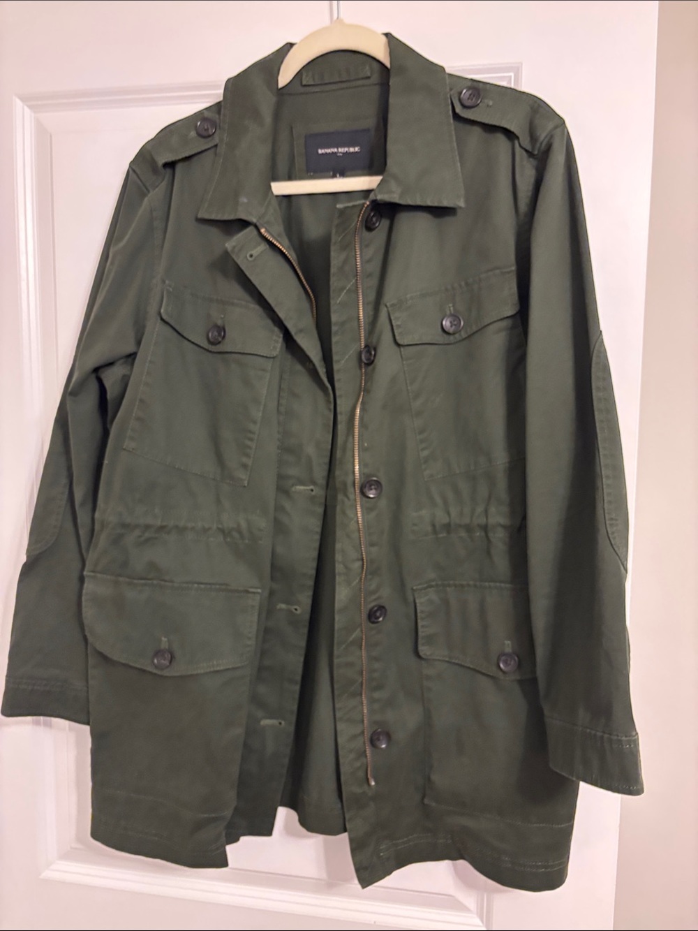 Banana Republic Military-Style Olive Utility Jacket